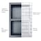 American Built Pro Shower Niche Tile Template, Plastic Rectangle wSplit Equal Sections SN2414 SPLE P1 - alternate 2
